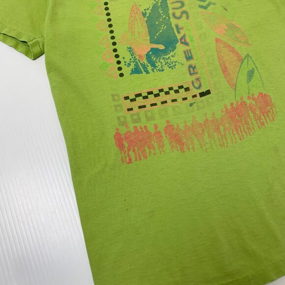 Vintage Ocean Pacific Great Waves Surf Graphic Tee S - Picture 4 of 6
